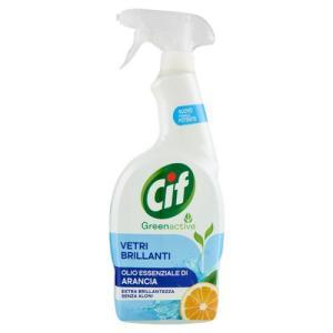 Detergente spray vetri brillanti green active  650 ml