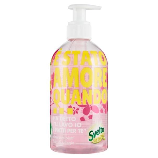 Detersivo Piatti Concentrato Fiori di Ciliegio con Erogatore Svelto 450 ml Detersivo Piatti Concentrato Fiori di Ciliegio con Erogatore Svelto 450 ml
