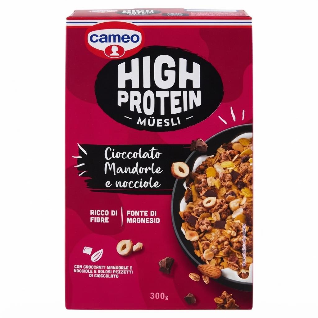 cameo muesli protein con cioccolato cameo 300 gr - foto 1