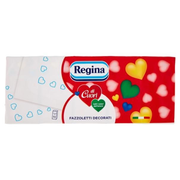 regina fazzoletti di carta decorati 4 veli regina di cuori 10 pacchetti - foto 1 regina fazzoletti di carta decorati 4 veli regina di cuori 10 pacchetti - foto 1