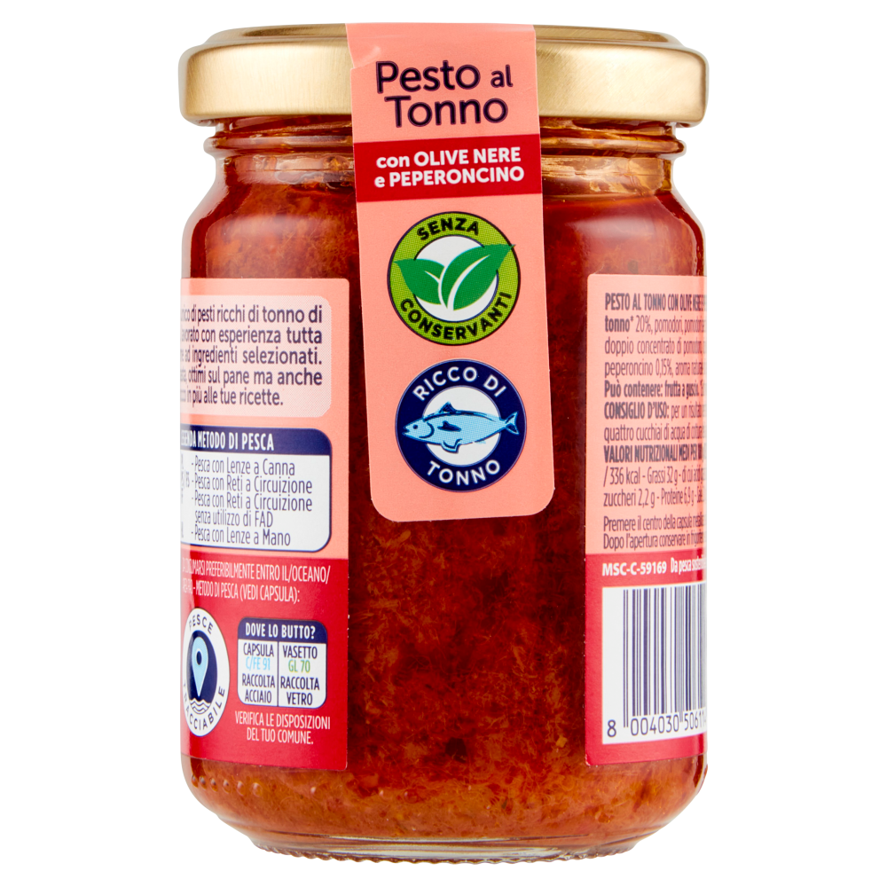 pesto-tonno-olive-e-peperoni-rio-mare-gusto-mediterraneo-pronto-da-gustare-2 rio mare pesto tonno, olive e peperoni rio mare 130 gr - foto 2
