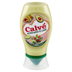 Salsa avocado & lime calvé 250 ml.