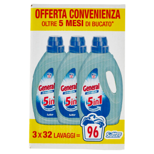 Detersivo liquido universale 5 in 1  3x144cl