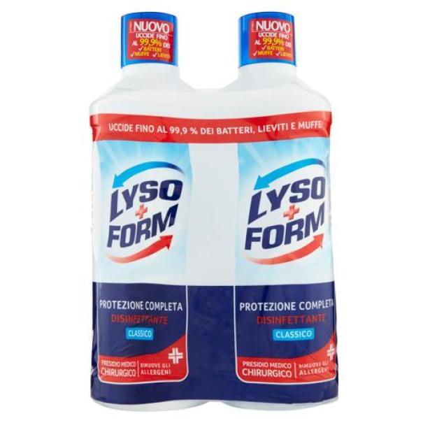 Detersivo Pavimenti Disinfettante Protezione Completa Classico Lysoform 2 x 1,25 L Detersivo Pavimenti Disinfettante Protezione Completa Classico Lysoform 2 x 1,25 L