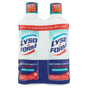 Detersivo pavimenti disinfettante protezione completa freschezza alpina  2 x 1,25 l