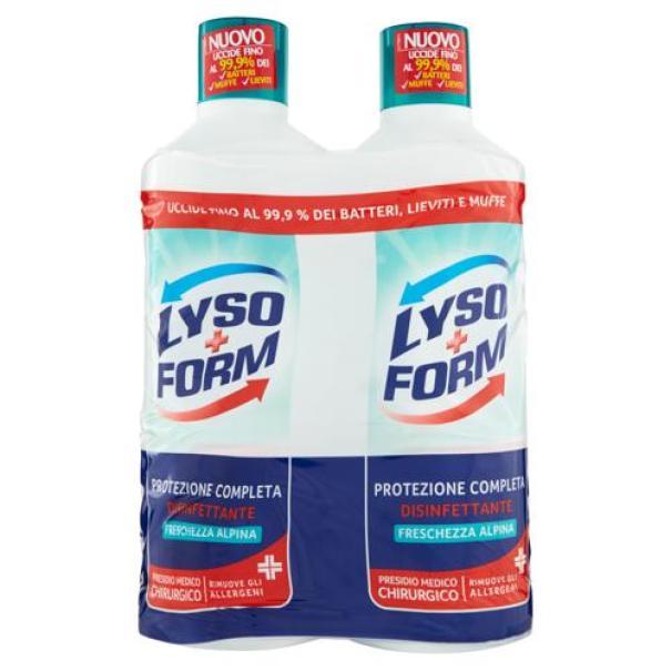 Detersivo Pavimenti Disinfettante Protezione Completa Freschezza Alpina Lysoform 2 x 1,25 L Detersivo Pavimenti Disinfettante Protezione Completa Freschezza Alpina Lysoform 2 x 1,25 L