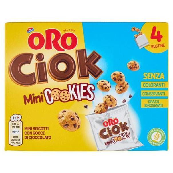 Mini Cookies con Gocce di Cioccolato Oro Ciok Oro Saiwa