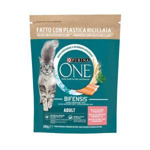 Cibo per gatti adulti salmone e cereali  one 800 gr