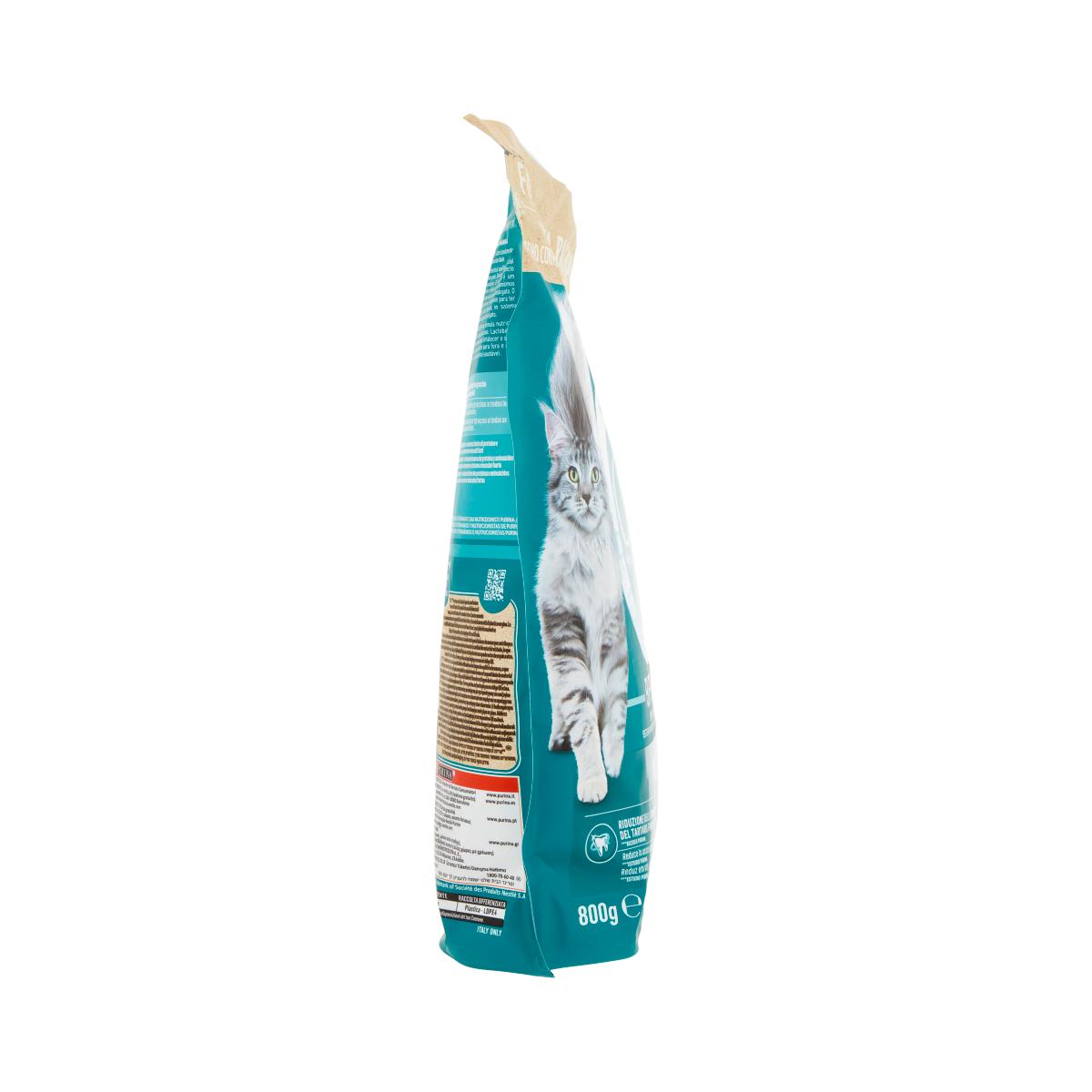 purina cibo per gatti adulti salmone e cereali purina one 800 gr - foto 2
