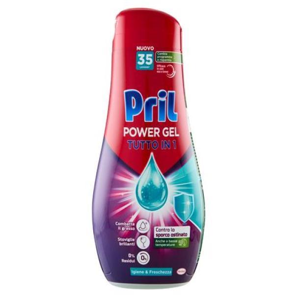 Detersivo Gel Lavastoviglie Power Tutto in 1 Igiene e Freschezza Pril