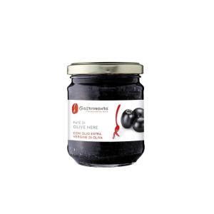 Pate condimento a base di olive nere con olio extra vergine di oliva  180 gr.