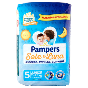 Pannolini sole e luna  15 pz