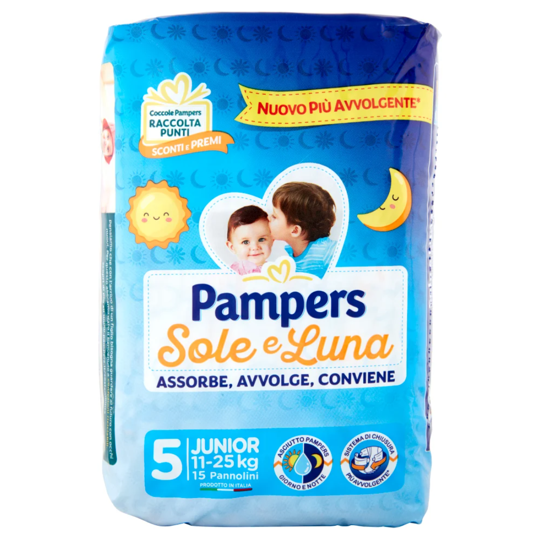 pannolini-sole-e-luna-pampers-15-pz pannolini-sole-e-luna-pampers-15-pz