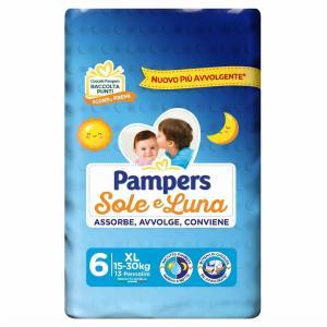 Pannolini sole e luna taglia xl 13 pz