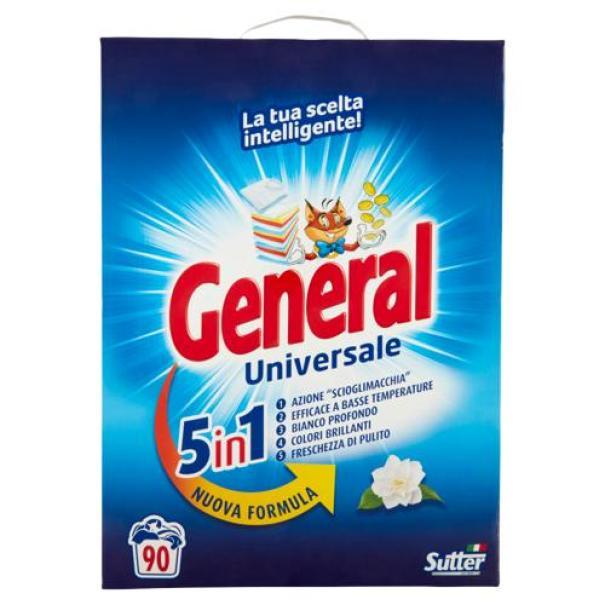 Detersivo in Polvere per Lavatrice Fustone 90 Misurini General 5,4 kg Detersivo in Polvere per Lavatrice Fustone 90 Misurini General 5,4 kg
