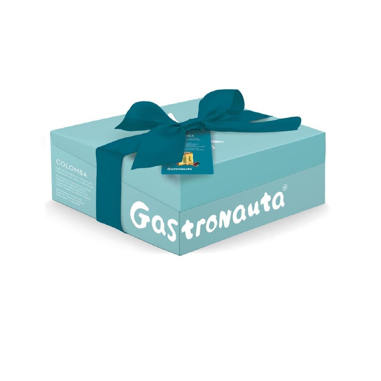 gastronauta colomba farcito al pistacchio ricoperto cioccolato extra fondente gastronauta 950 gr. - foto 1