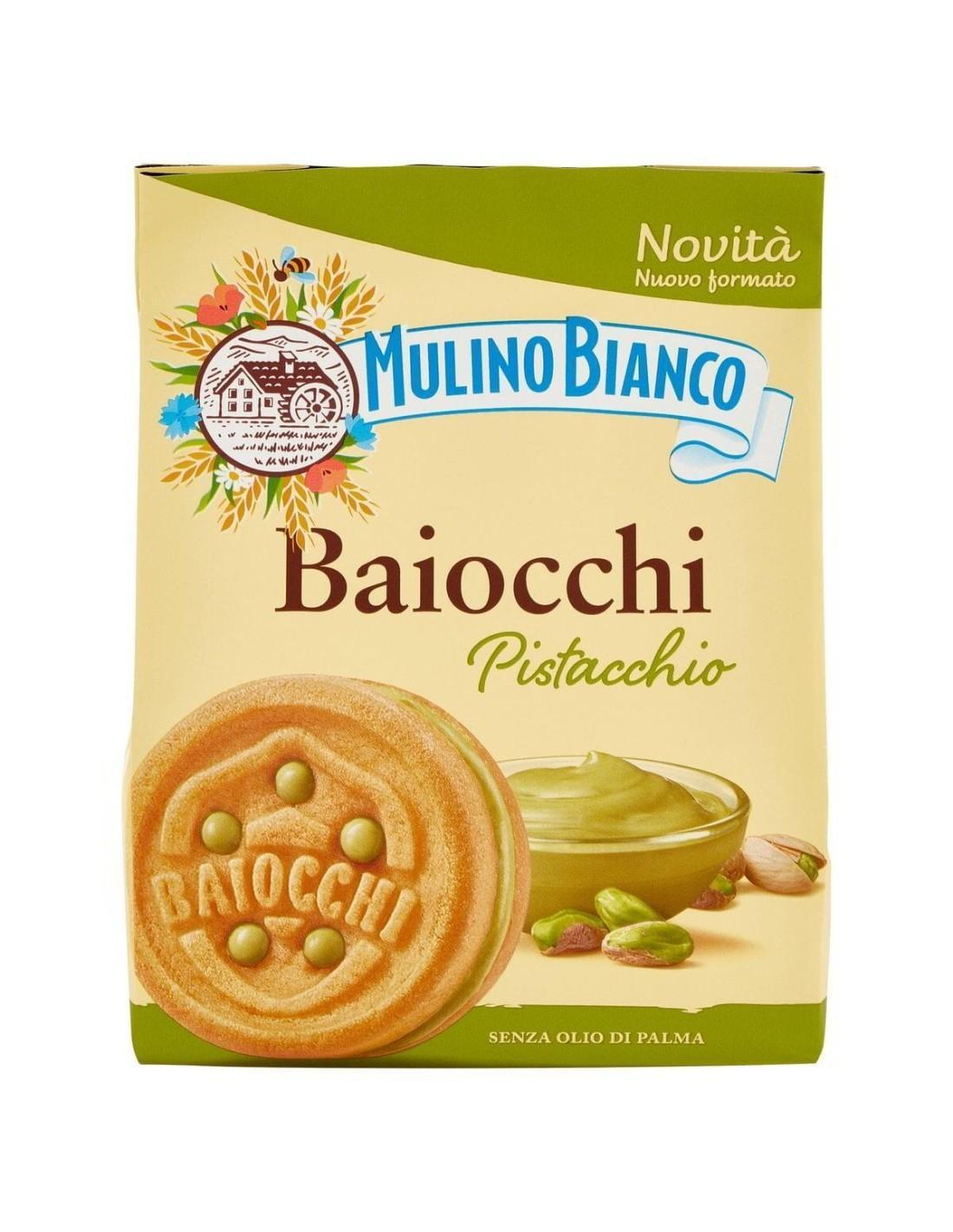 mulino bianco biscotti frolli con crema al pistacchio baiocchi mulino bianco 240 gr - foto 1