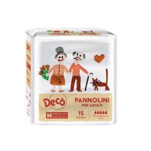 Pannolini adulto medium decò 15 pz