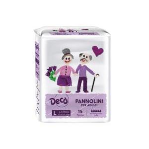 Pannolini adulto large decò 15 pz