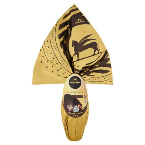 perugina uovo di pasqua cioccolato fondente extra 70% perugina 245 gr. - foto 1