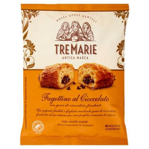 tre marie fagottini al cioccolato tre marie 6 pezzi 390g - foto 1 tre marie fagottini al cioccolato tre marie 6 pezzi 390g - foto 1