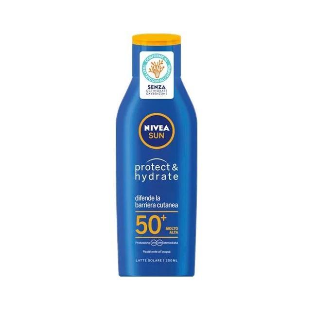 nivea latte solare idratante protezione molto alta spf 50+ nivea sun protect & hydrate 200 ml. - foto 1