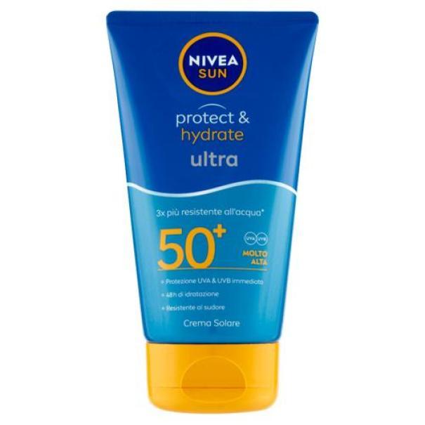 Latte Solare Protettivo Ultra Protect e Hydrate FP50+ Nivea Sun 150 ml Latte Solare Protettivo Ultra Protect e Hydrate FP50+ Nivea Sun 150 ml