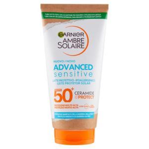 Latte solare protettivo advanced sensitive ceramide protect spf50+ ambre solaire  175 ml