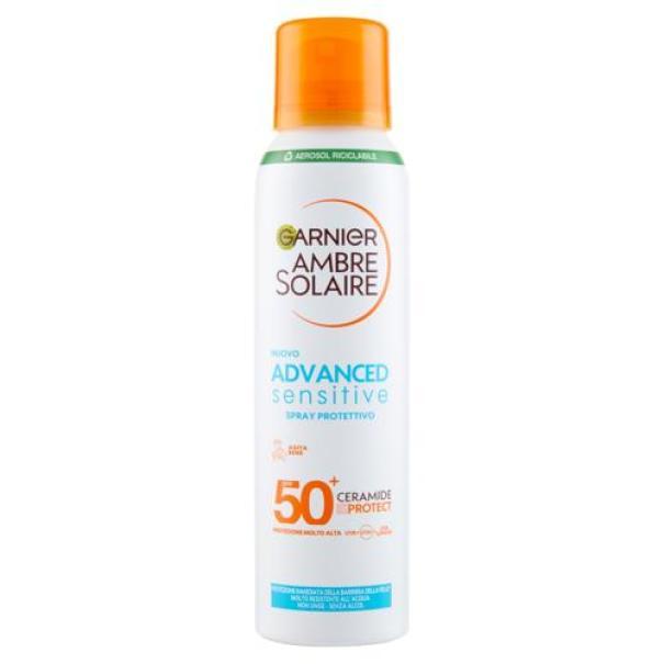 Spray Solare Protettivo Advanced Sensitive Ceramide Protect Mist SPF50+ Ambre Solaire Garnier 150 ml