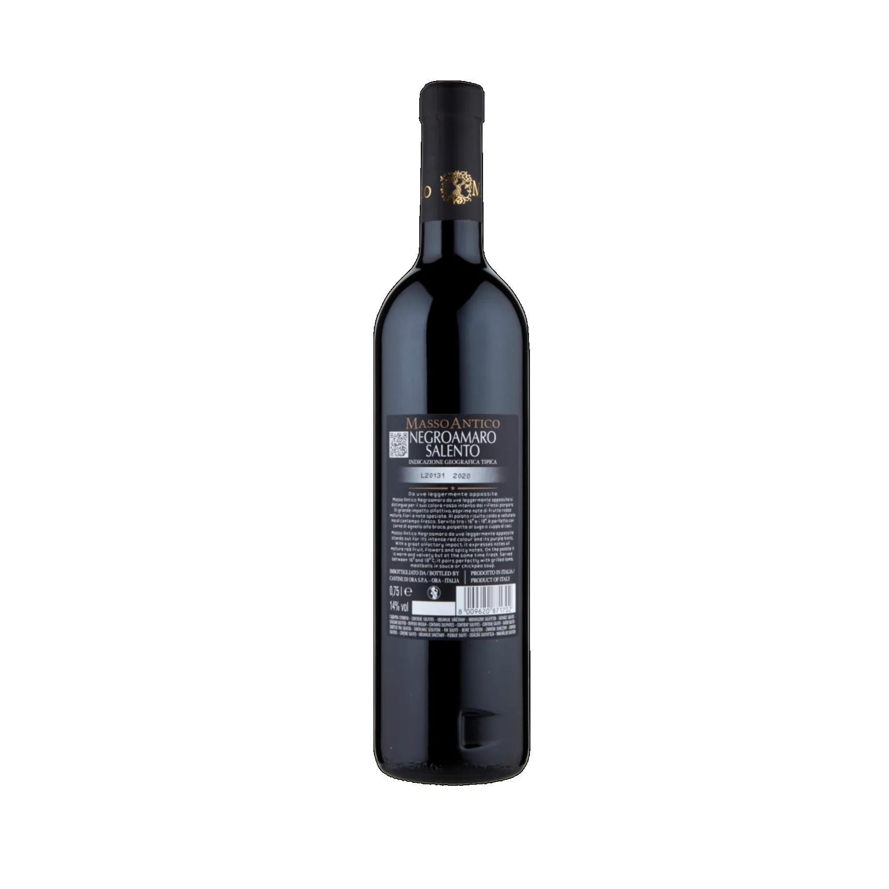cantine di ora vino rosso negroamaro igt masso antico 75 cl. - foto 1