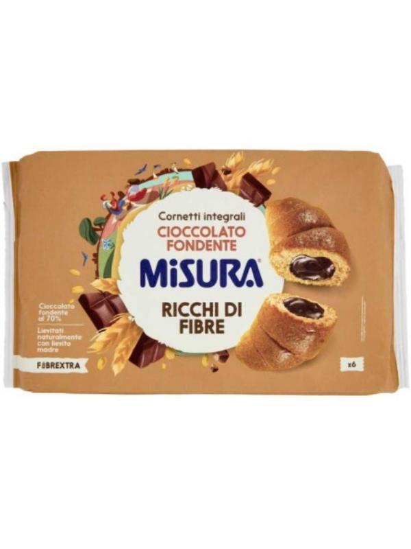 misura, fibraextra, cornetti, cioccolato, colazione, merenda, sano, alimentazione, spesaonline, 308 GR, MISURA 308 GR, bontu00e0, gusto goloso, qualitu00e0, dispensa, piacere, cornetto con cioccolato, prodotti misura, colazione ricca di fibre, cornetti 308g, equilibrio e gusto misura cornetti fibraextra con cioccolato misura 308 gr. - foto 1