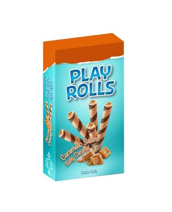 Wafer Arrotolati Play Rolls al Caramello Salato Playtime Wafer Arrotolati Play Rolls al Caramello Salato Playtime