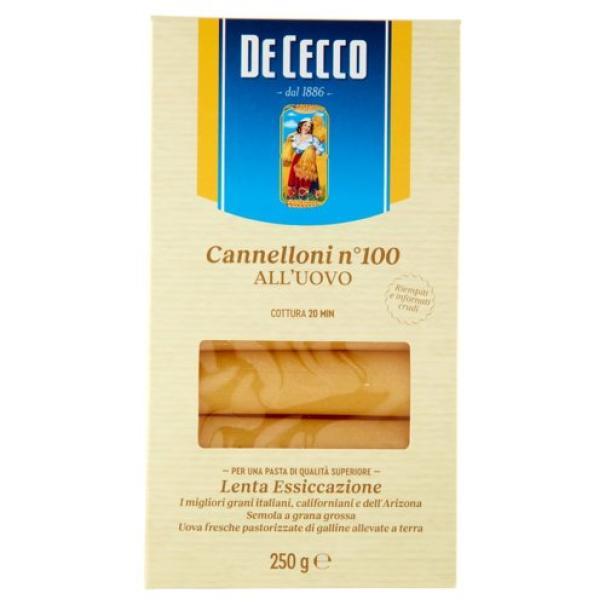 de cecco cannelloni all'uovo de cecco 250 gr - foto 1