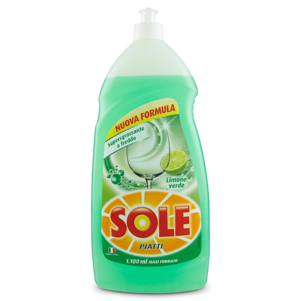 sole, solepiatti, detersivo, piatti, limone, cucina, pulizia, igiene, stoviglie, spesaonline, 1100 ML, SOLE 1100 ML, efficacia garantita, qualitu00e0 sole, dispensa, pulizia stoviglie, prodotti cucina, detergente 1100ml, sgrassante, brillantezza sole detergente piatti liquido sole limone 1100 ml. - foto 1