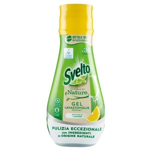 svelto gel per lavastoviglie tutto in 1 powered by nature profumo di limone 36 lavaggi svelto 640 ml - foto 1 svelto gel per lavastoviglie tutto in 1 powered by nature profumo di limone 36 lavaggi svelto 640 ml - foto 1