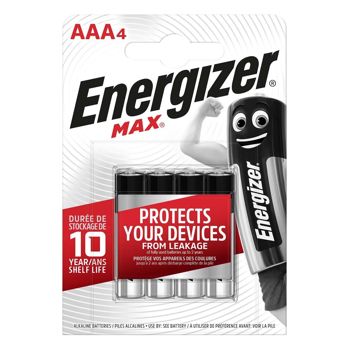 energizer pile mini stilo aaa alcaline energizer 4 pz - foto 1