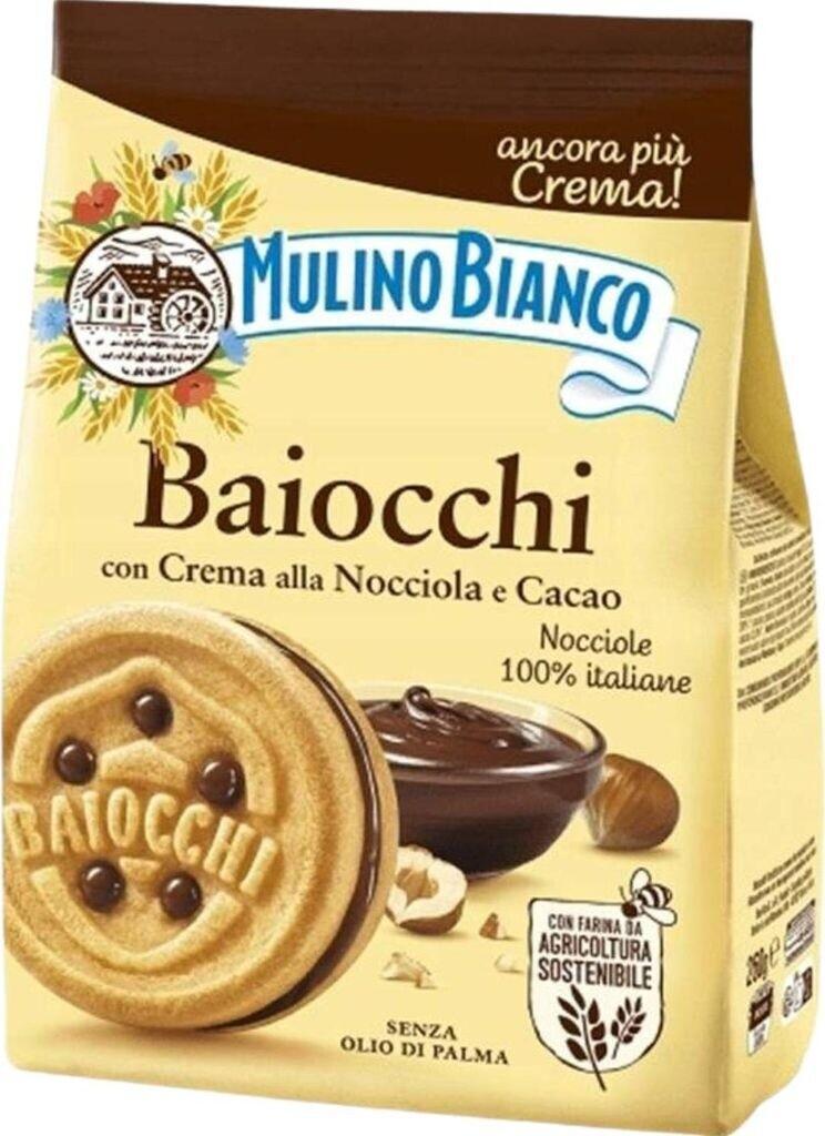 mulinobianco, baiocchi, biscotti, frollini, nocciola, cacao, colazione, merenda, snack dolce, biscotti farciti, spesaonline, 260 GR, MULINO BIANCO 260 GR, bontu00e0, gusto intenso, qualitu00e0, dispensa, dolci confezionati, piacere, biscotti mulino bianco, snack 260g, frollini con crema, colazione golosa mulino bianco biscotti baiocchi mulino bianco 260 gr. - foto 1