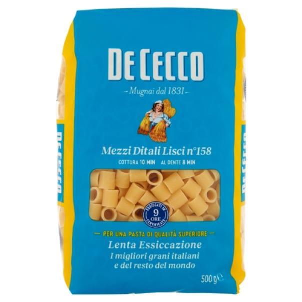Mezzi Ditali Lisci n. 158 De Cecco 500 g Mezzi Ditali Lisci n. 158 De Cecco 500 g