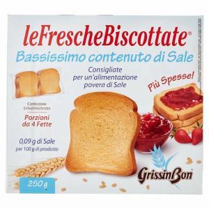 Fette biscottate a basso contenuto di sodio iposodiche grissinbon 250 gr