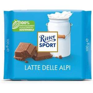 Tavoletta di cioccolato al latte delle alpi  100 gr