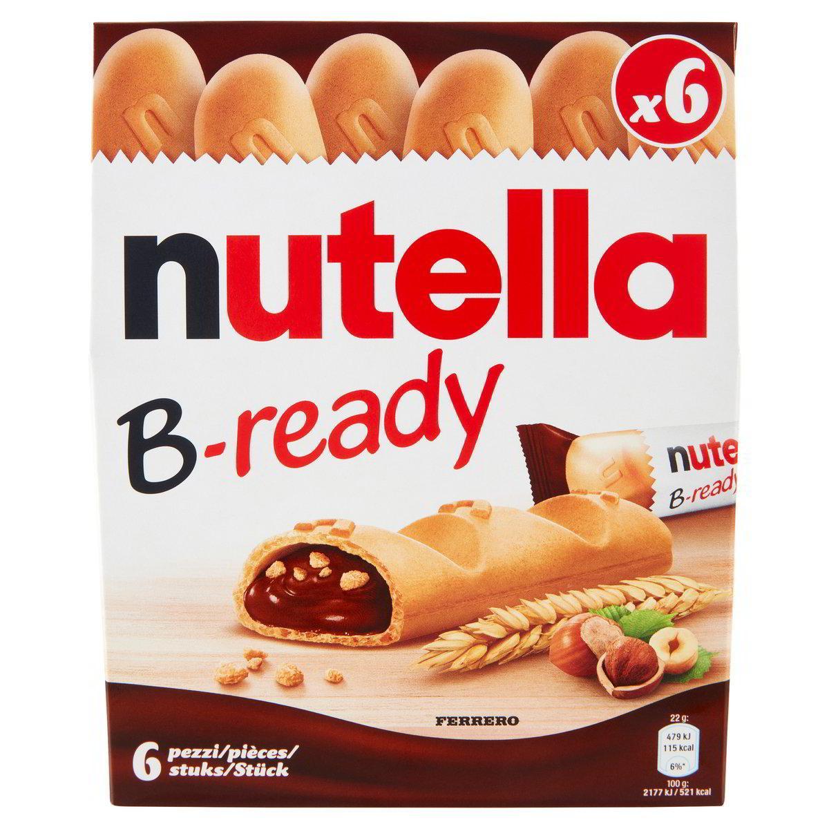 nutella merendina wafer farcita nutella b ready 132g - foto 1 nutella merendina wafer farcita nutella b ready 132g - foto 1