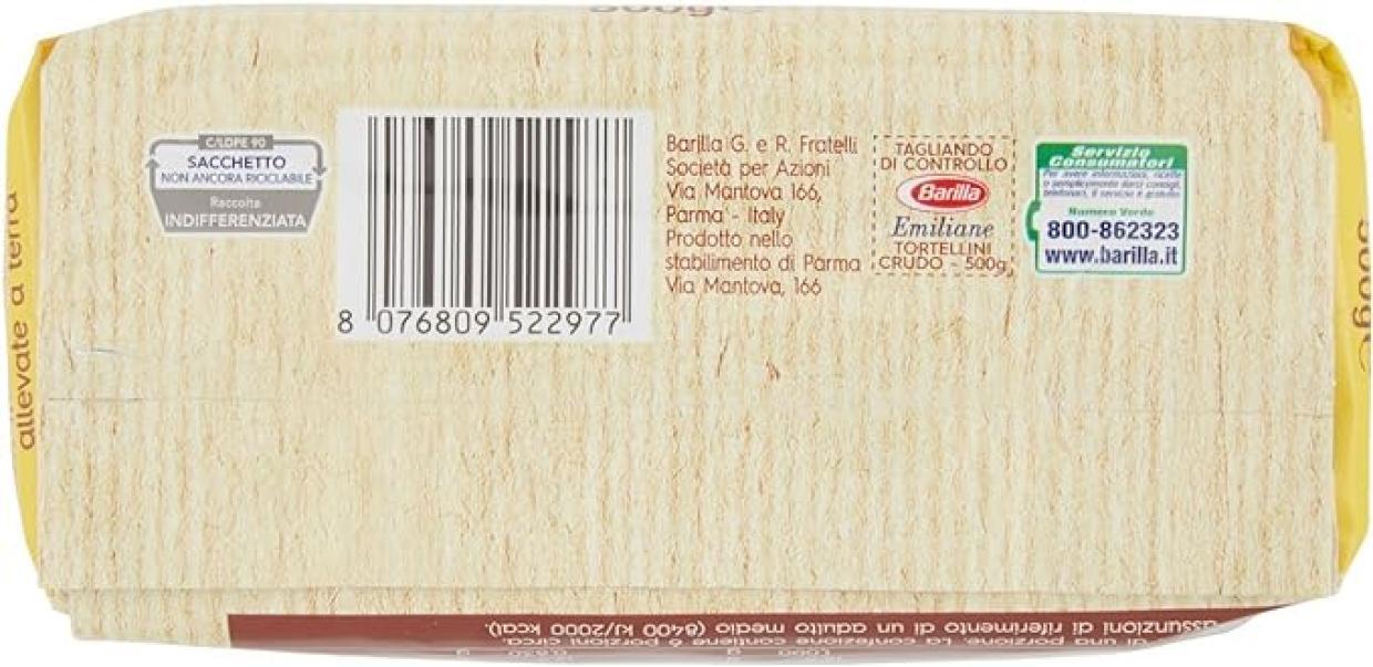 barilla tortellini al prosciutto crudo barilla 500 gr - foto 6