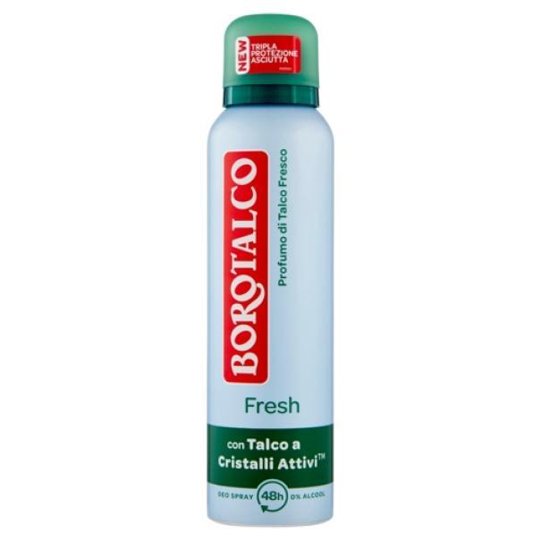 Deodorante Spray Fresh Senza Alcol con Microtalco Borotalco 150 ml Deodorante Spray Fresh Senza Alcol con Microtalco Borotalco 150 ml