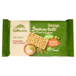 Buon per tutti crackers con farine di legumi bio