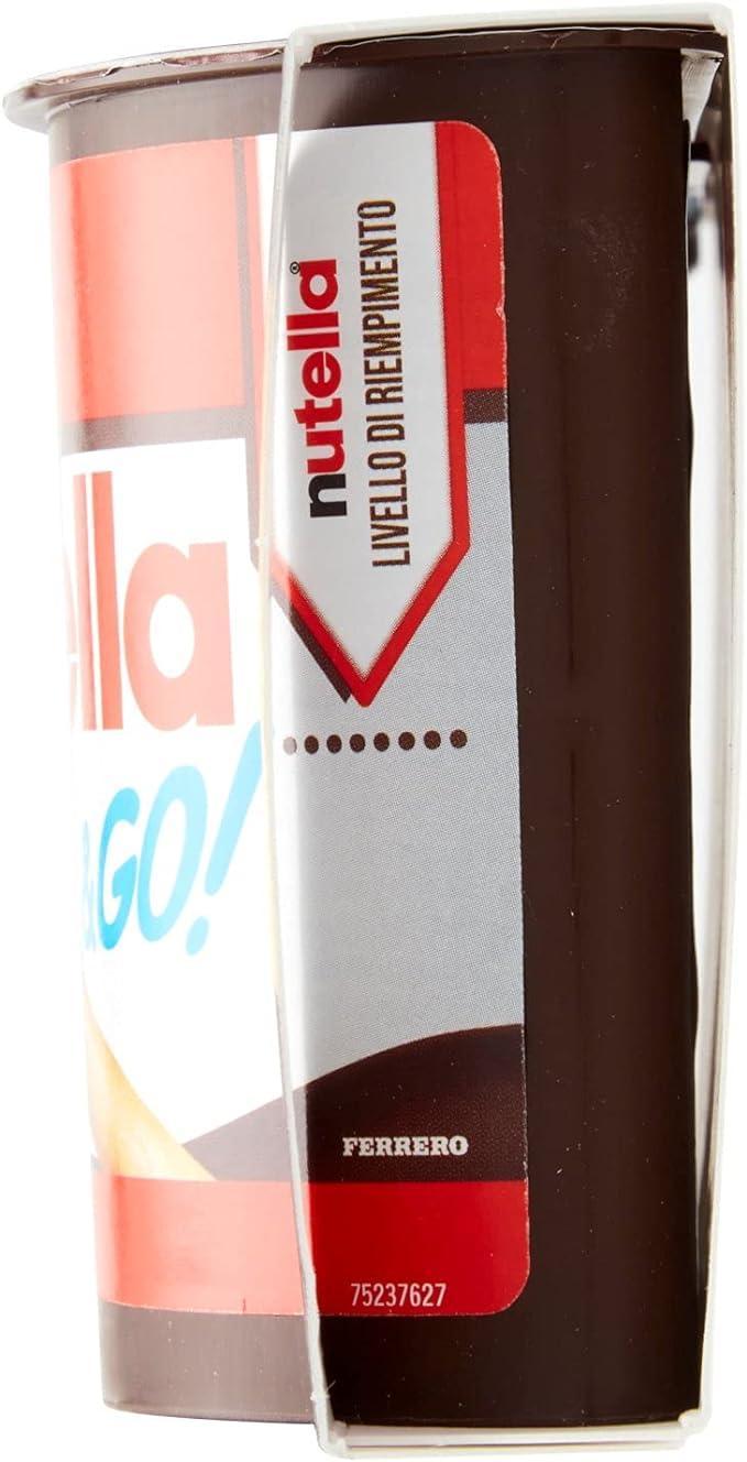 nutella merenda con crema spalmabile alle nocciole e cacao e bastoncini di pane nutella & go nutella 96 gr - foto 3