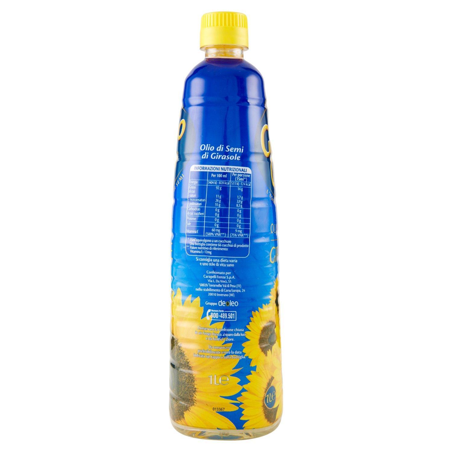 OlioDiGirasole, OlioDiSemi, Carapelli, Condimento, Frittura, CucinaLeggera, OlioVersatile, CucinaQuotidiana, MadeInItaly, 1LT, OlioPerFriggere, IngredientiGenuini, Qualitu00e0Carapelli, RicetteCucina, Gastronomia, OlioDiSemiDiGirasole, CondimentoNeutro, 3 carapelli olio di semi di girasole estratto a caldo carapelli 1 lt - foto 3
