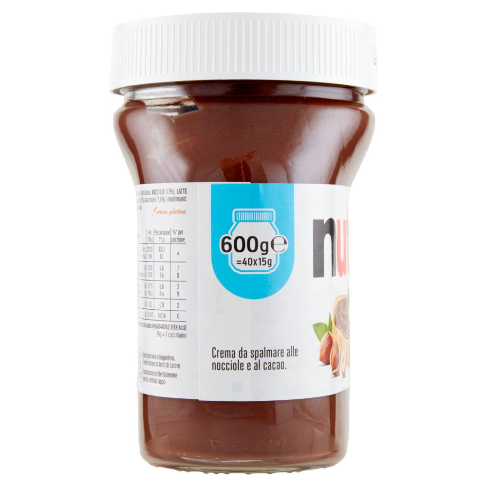 nutella crema spalmabile alle nocciole e cacao nutella 600 gr - foto 4