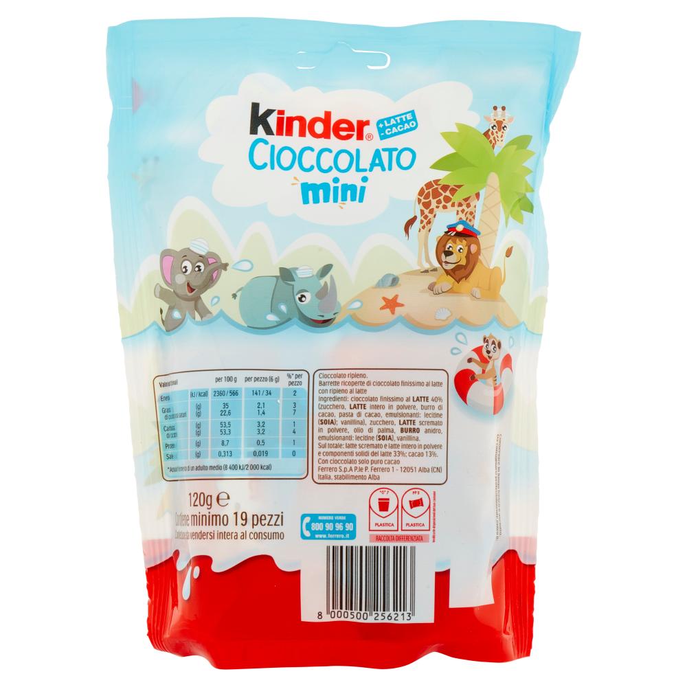 kinder merendina mini pan di spagna con farcitura al latte e copertura al cioccolato kinder 120 gr - foto 2