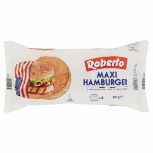 Maxi panini per hamburger con sesamo 300 gr