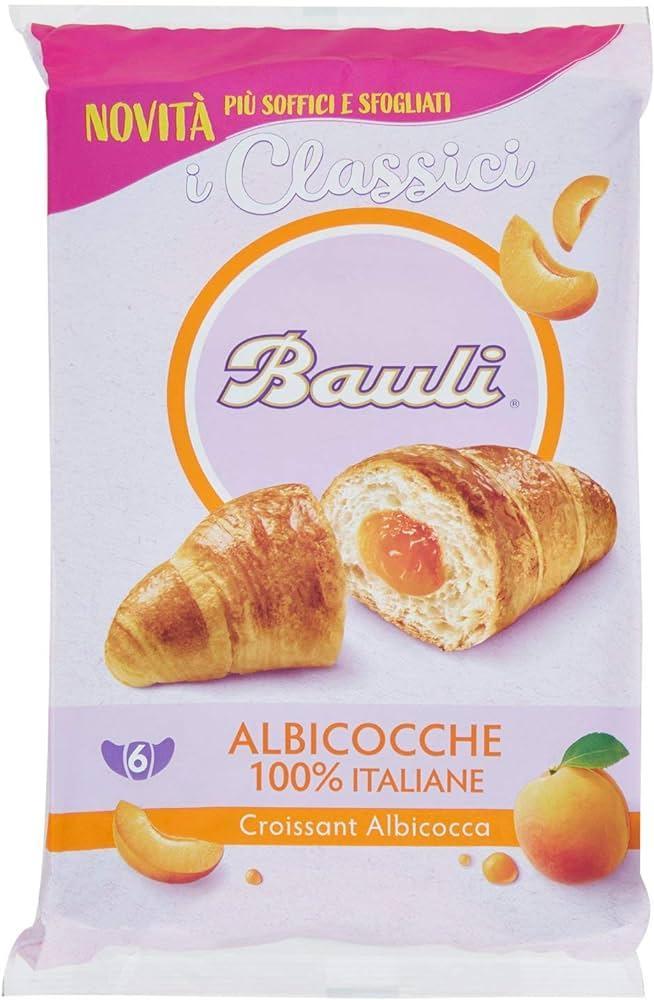 bauli croissant all'albicocca con soffice impasto lievitato naturale bauli 300 gr - foto 1
